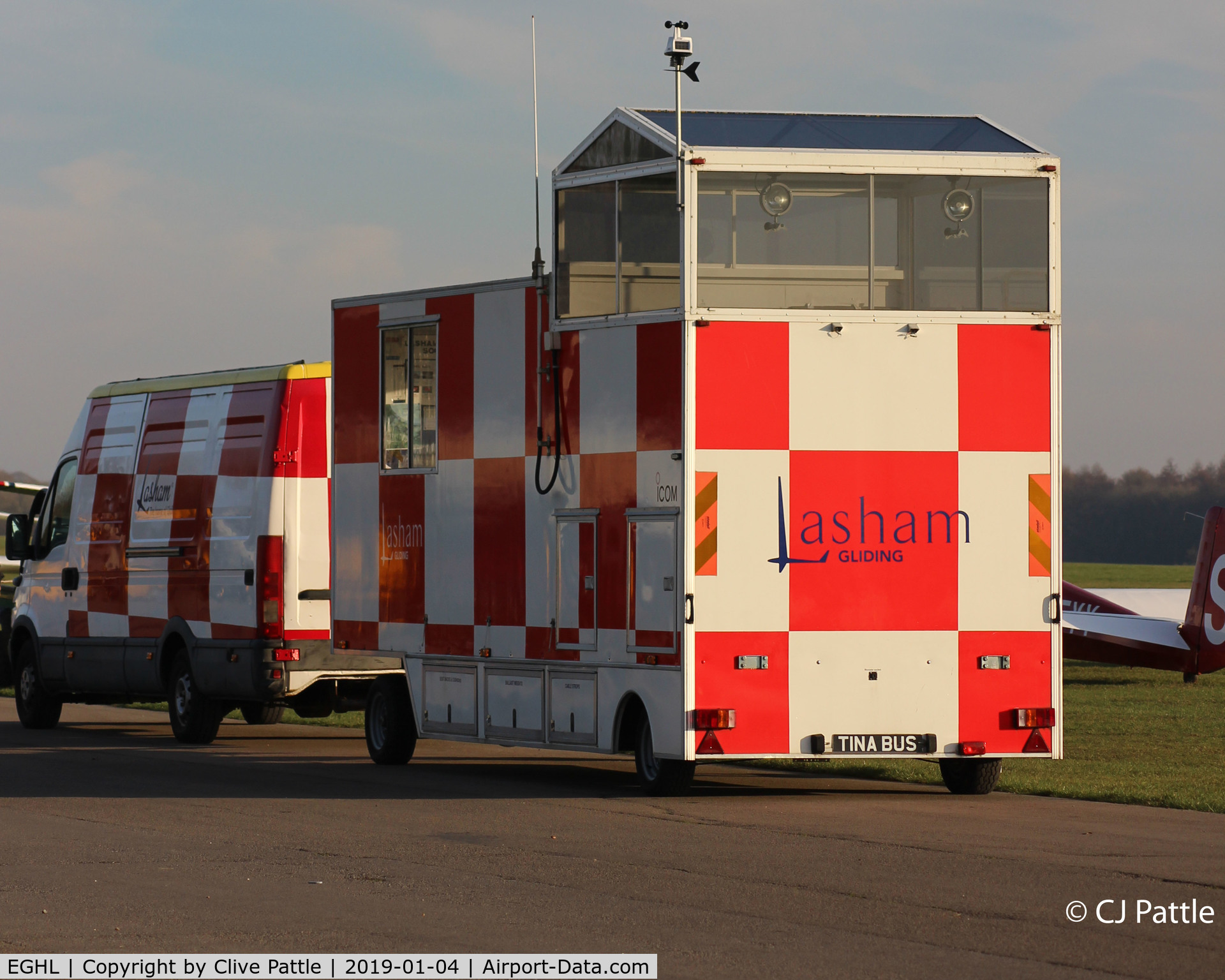 Lasham Airfield Airport, Basingstoke, England United Kingdom (EGHL) - Lasham Gliding Club - Gliding Operations Control Caravan