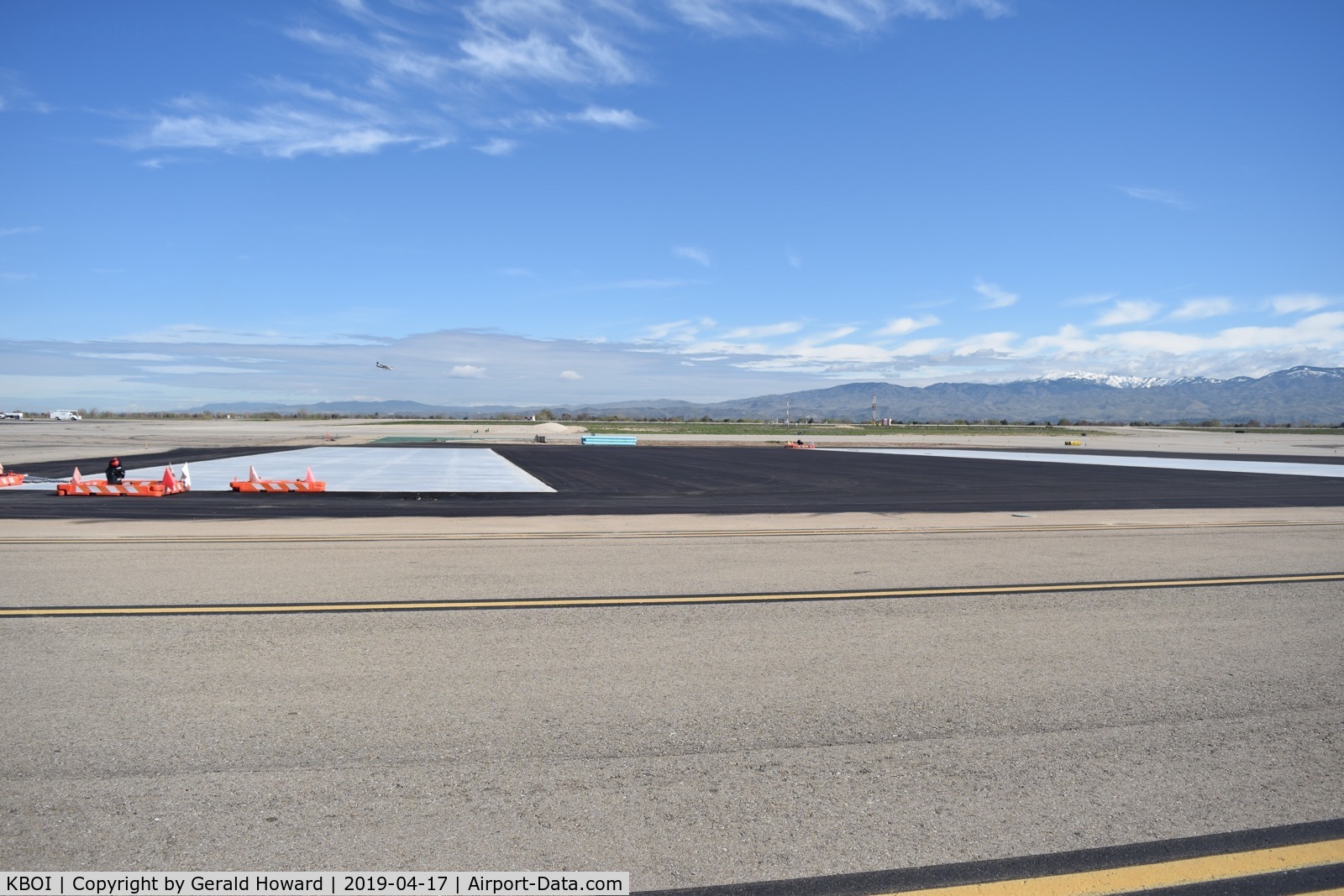 Boise Air Terminal/gowen Fld Airport (BOI) - Cement & asphalt ready for hangars to be moved.