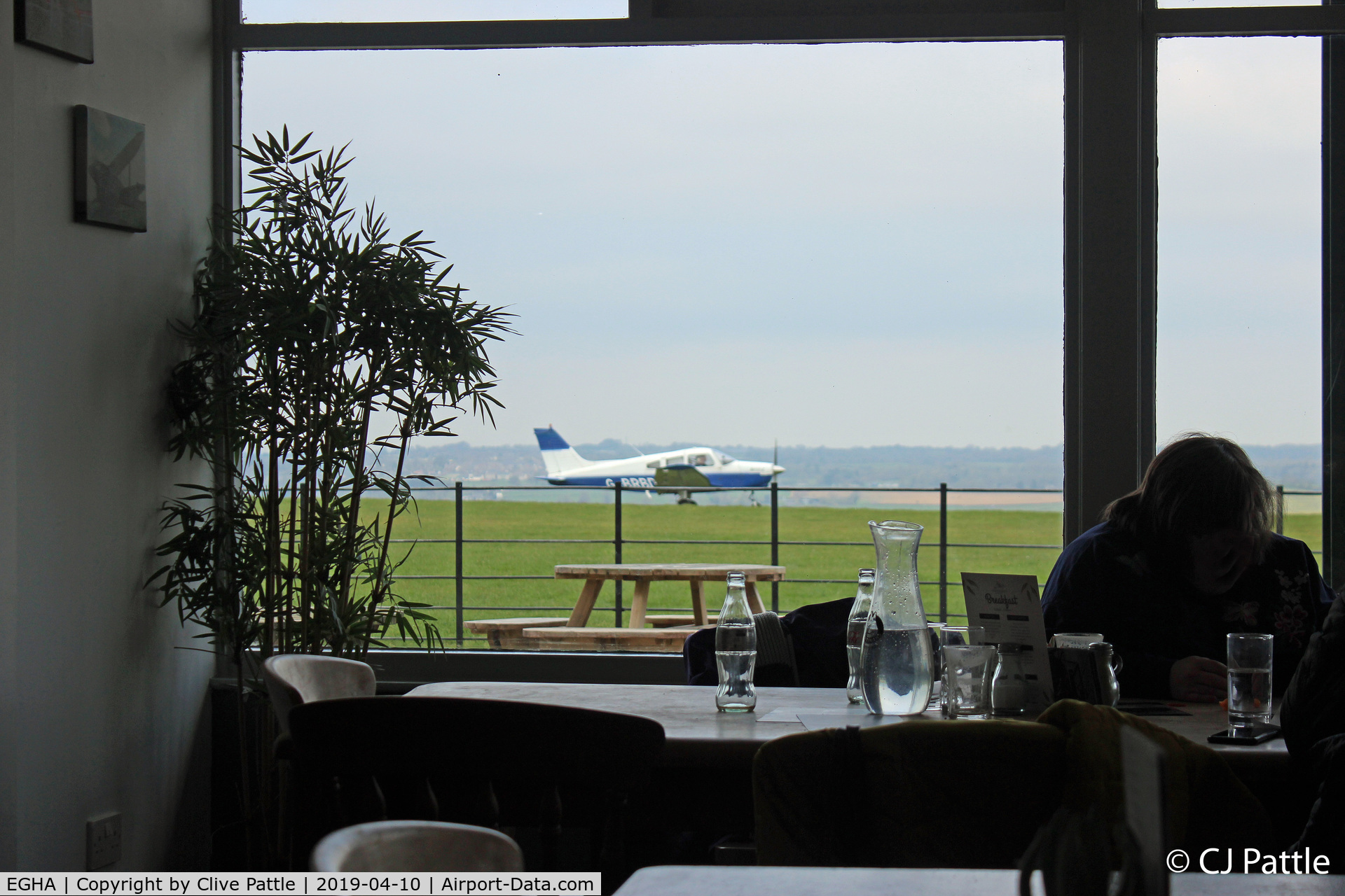 Compton Abbas Airfield Airport, Shaftesbury, England United Kingdom (EGHA) - Nice cafe with full views of the airfield activities