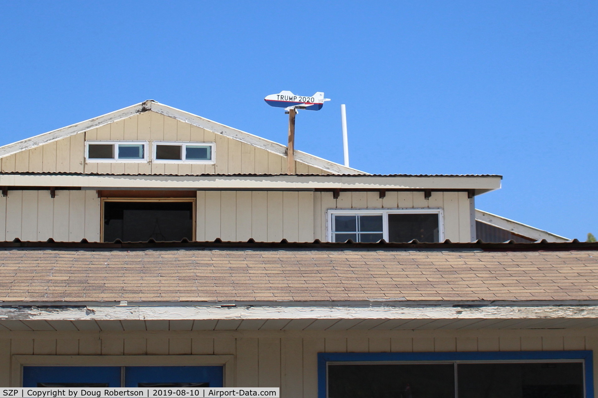 Santa Paula Airport (SZP) - Recent New Wind Tee, (of sorts), also a vision test-can you see 20 20?