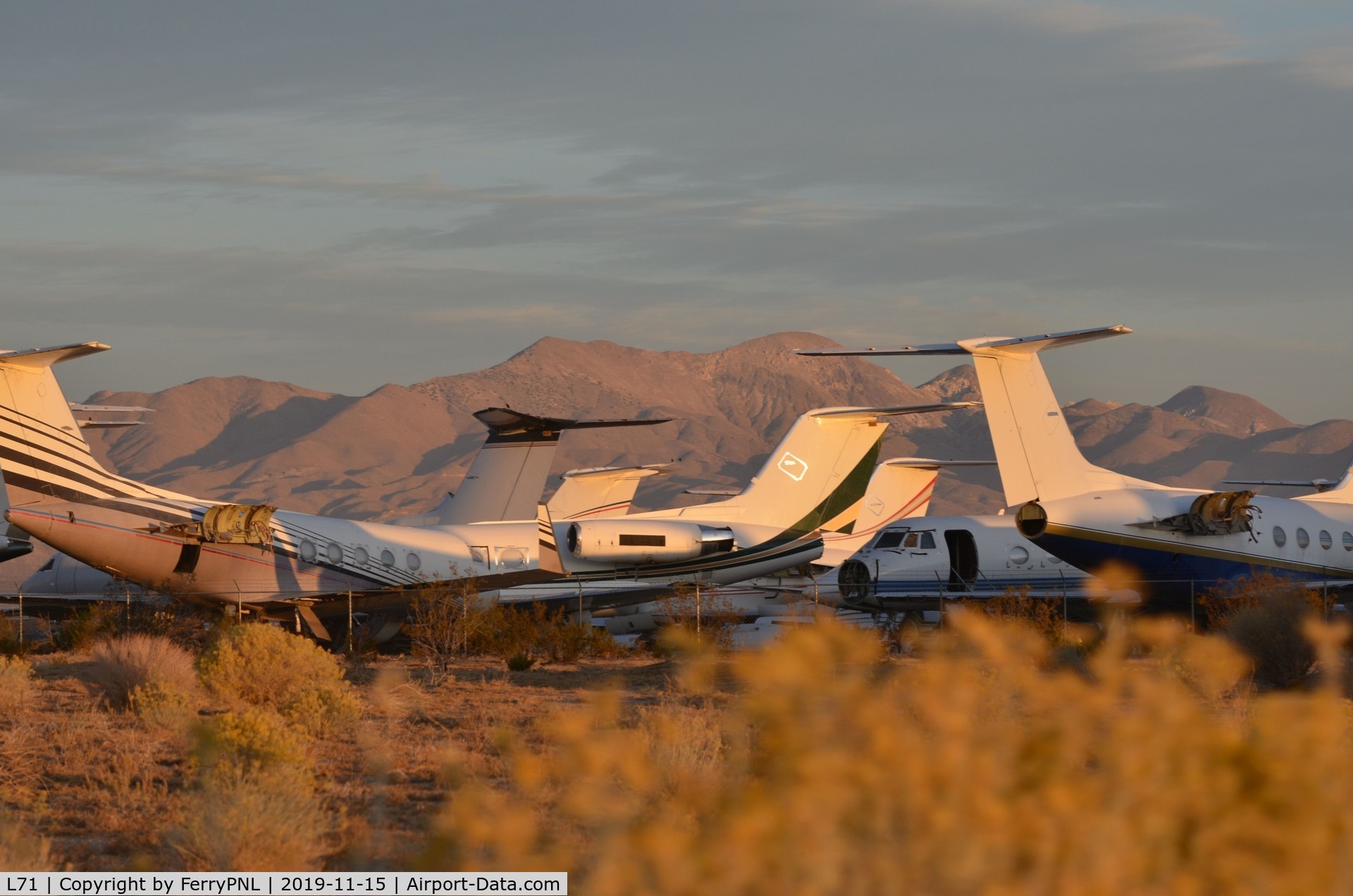 California City Municipal Airport (L71) - The place where the life of Gulfstreams end: California City
