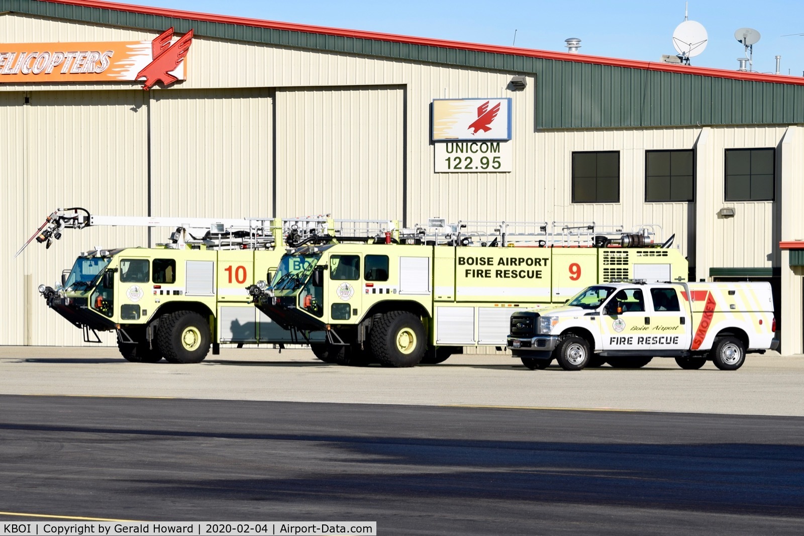 Boise Air Terminal/gowen Fld Airport (BOI) - ARFF unit training at Firehawk Helicopters.