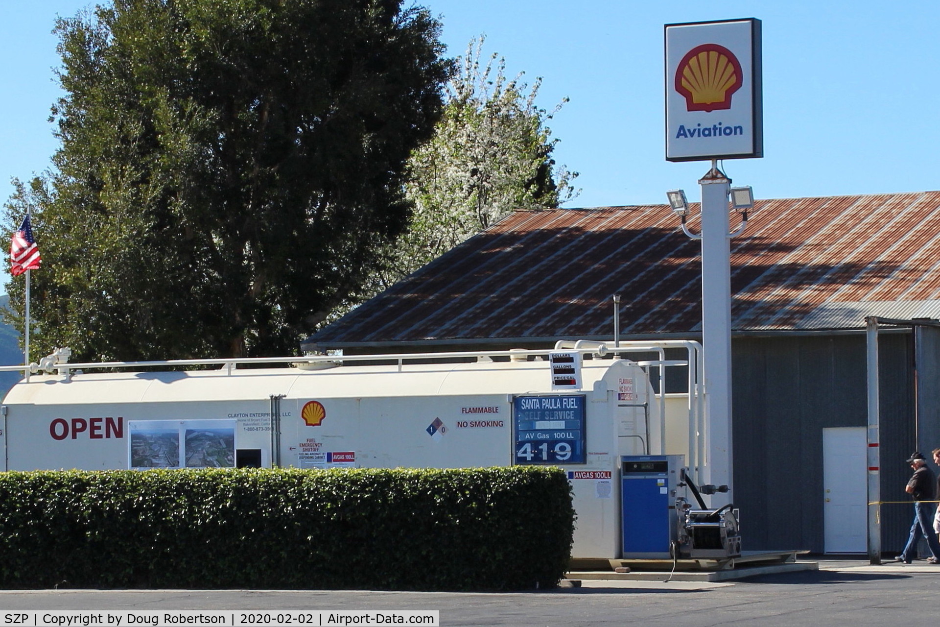 Santa Paula Airport (SZP) - Santa Paula SHELL 100LL Fuel Dock, no price change