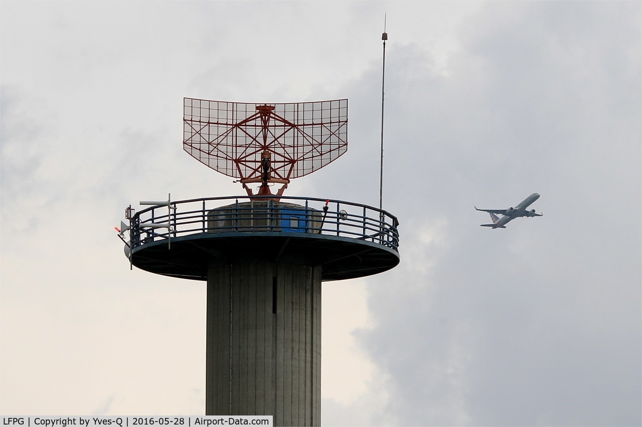 Paris Charles de Gaulle Airport (Roissy Airport), Paris France (LFPG) - Air traffic control radar tower, east sector, Roissy Charles De Gaulle Airport (LFPG-CDG)
