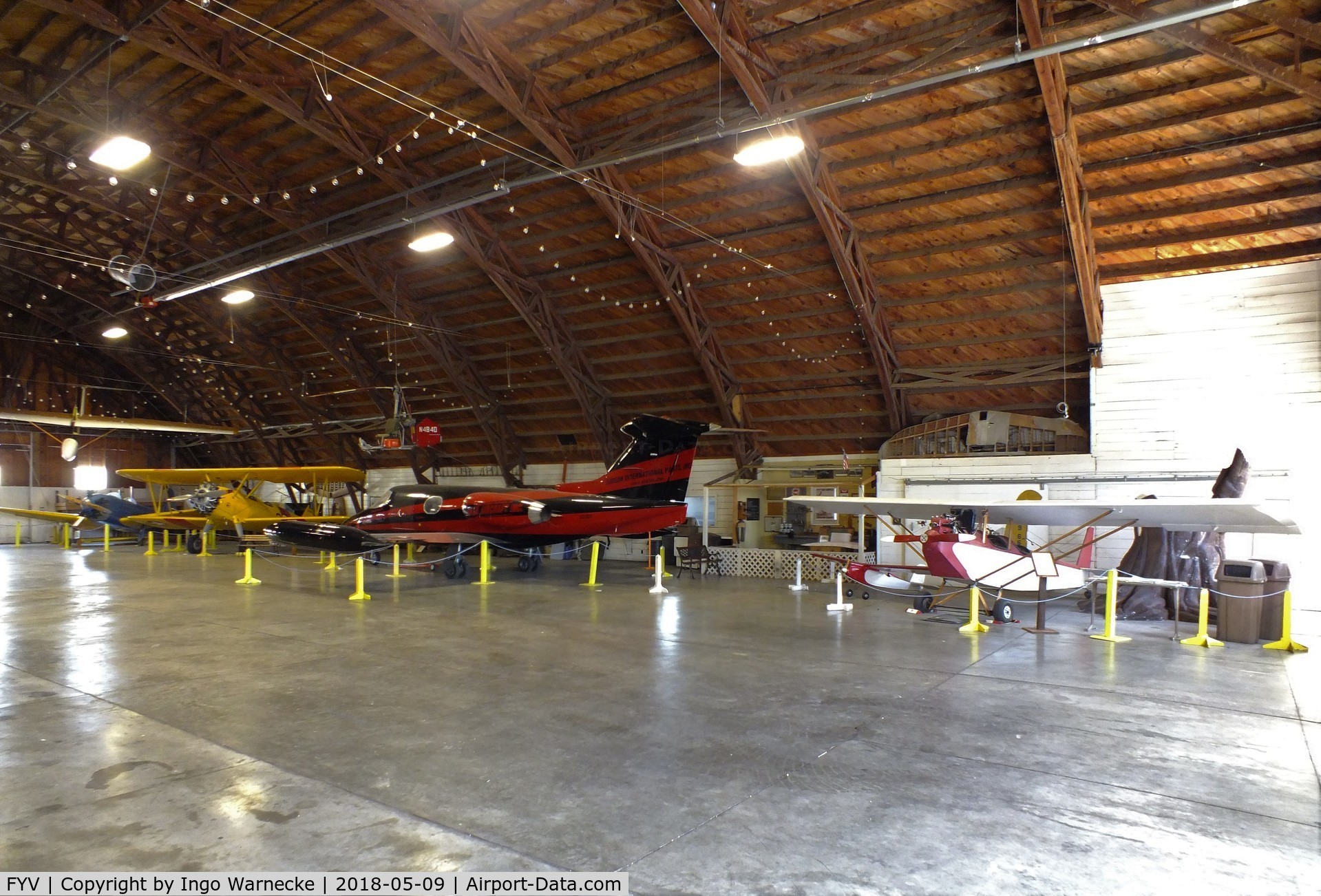 Drake Field Airport (FYV) - inside the historic 1940s hangar of the Arkansas Air & Military Museum at Fayetteville Municpal Airport / Drake Field, Fayetteville AR