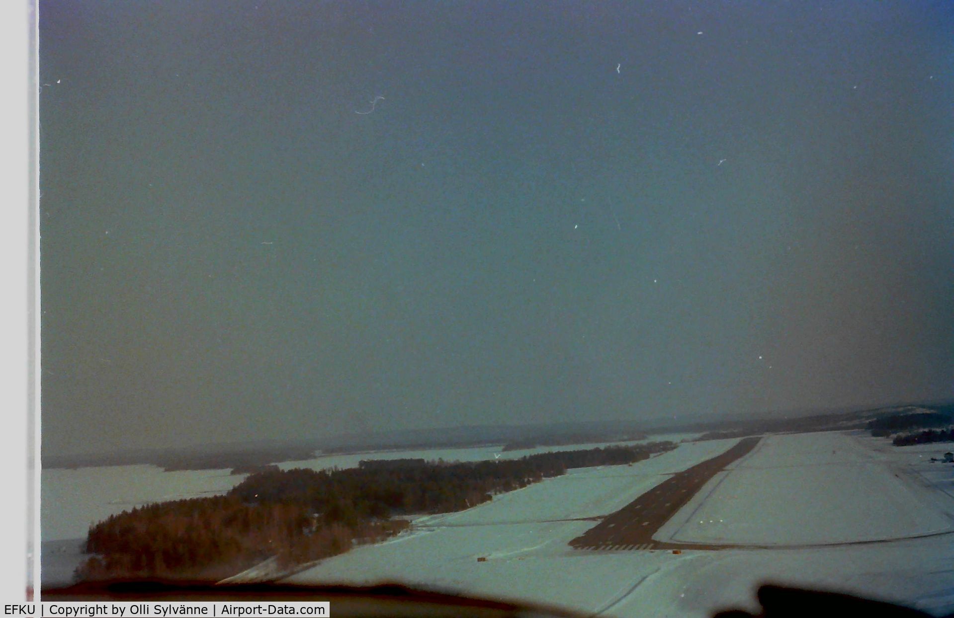 Kuopio Airport, Kuopio / Siilinjärvi Finland (EFKU) - Main runway. Photo 1978