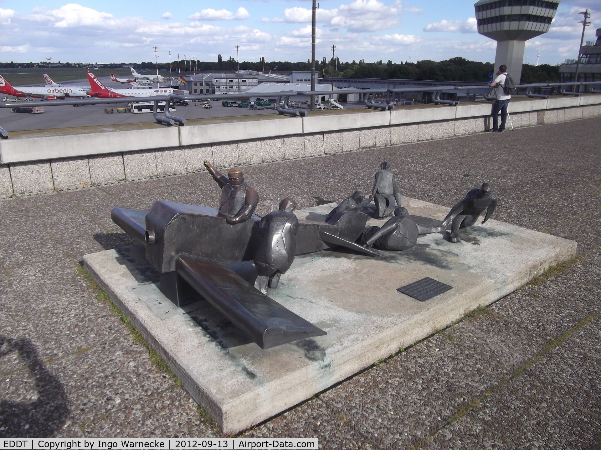 Tegel International Airport (closing in 2011), Berlin Germany (EDDT) - another sculpture on the viewing platform at Berlin-Tegel