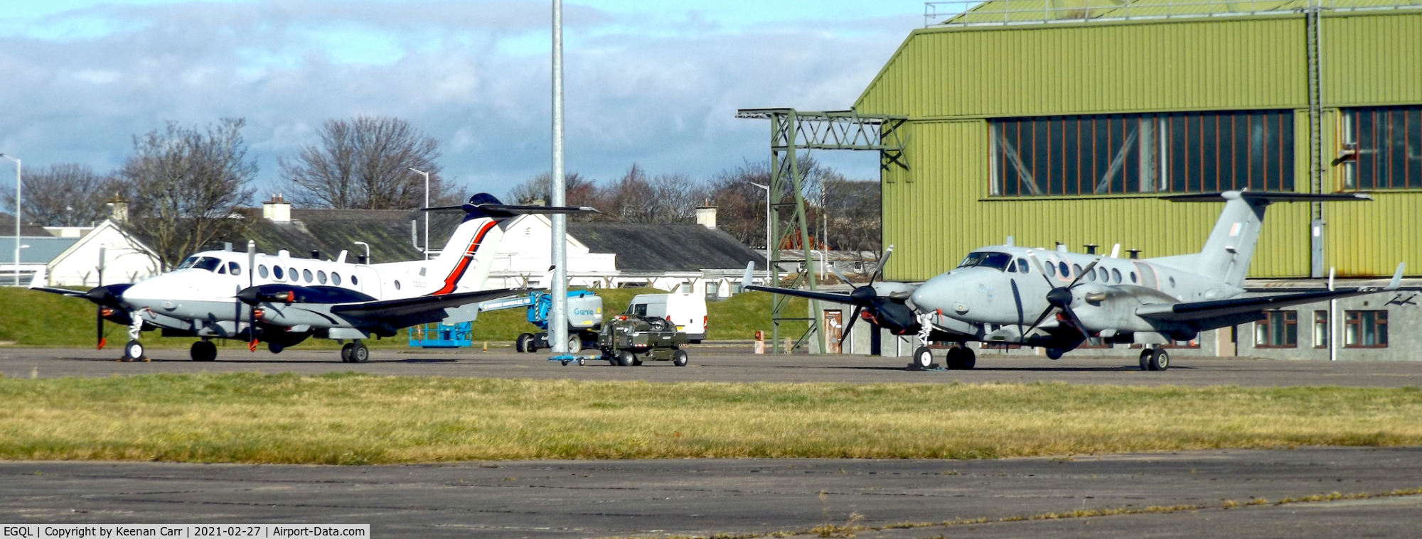 RAF Leuchars Airport, Leuchars, Scotland United Kingdom (EGQL) - 2x No. 14 Squadron Shadows, one of which is an R1 (ZZ504) and the other which is an R1+ (ZZ507)