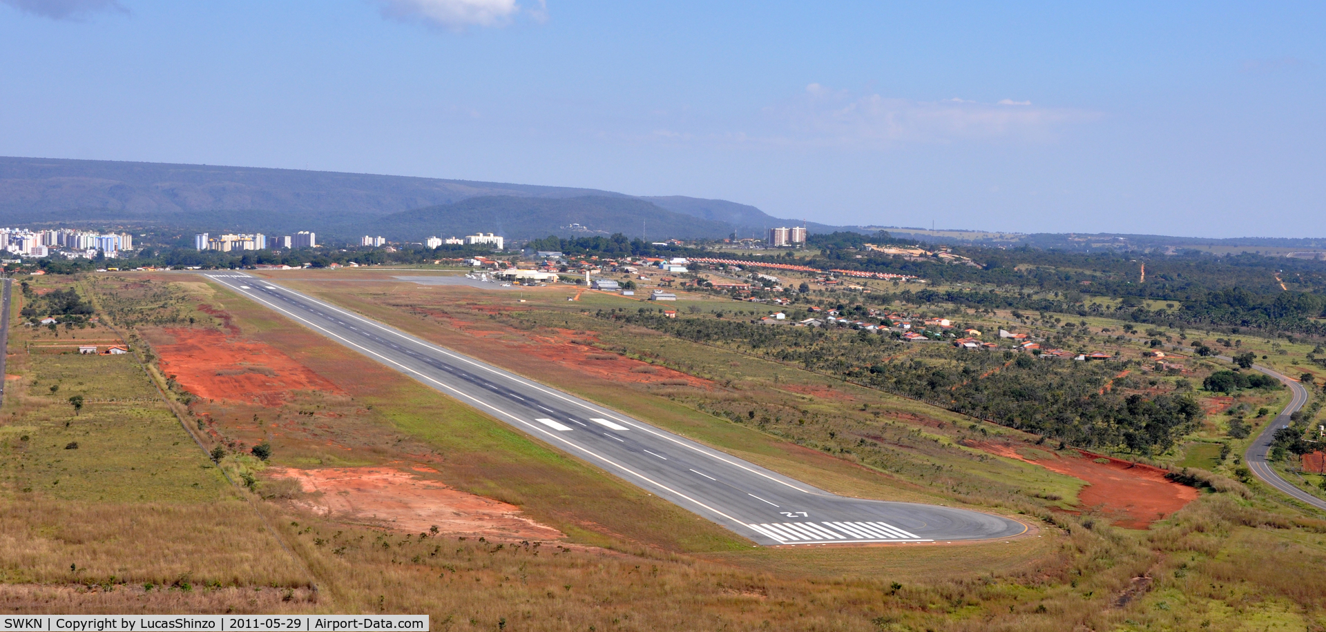 Caldas Novas Airport, Caldas Novas, Goiás Brazil (SWKN) - vista aerea