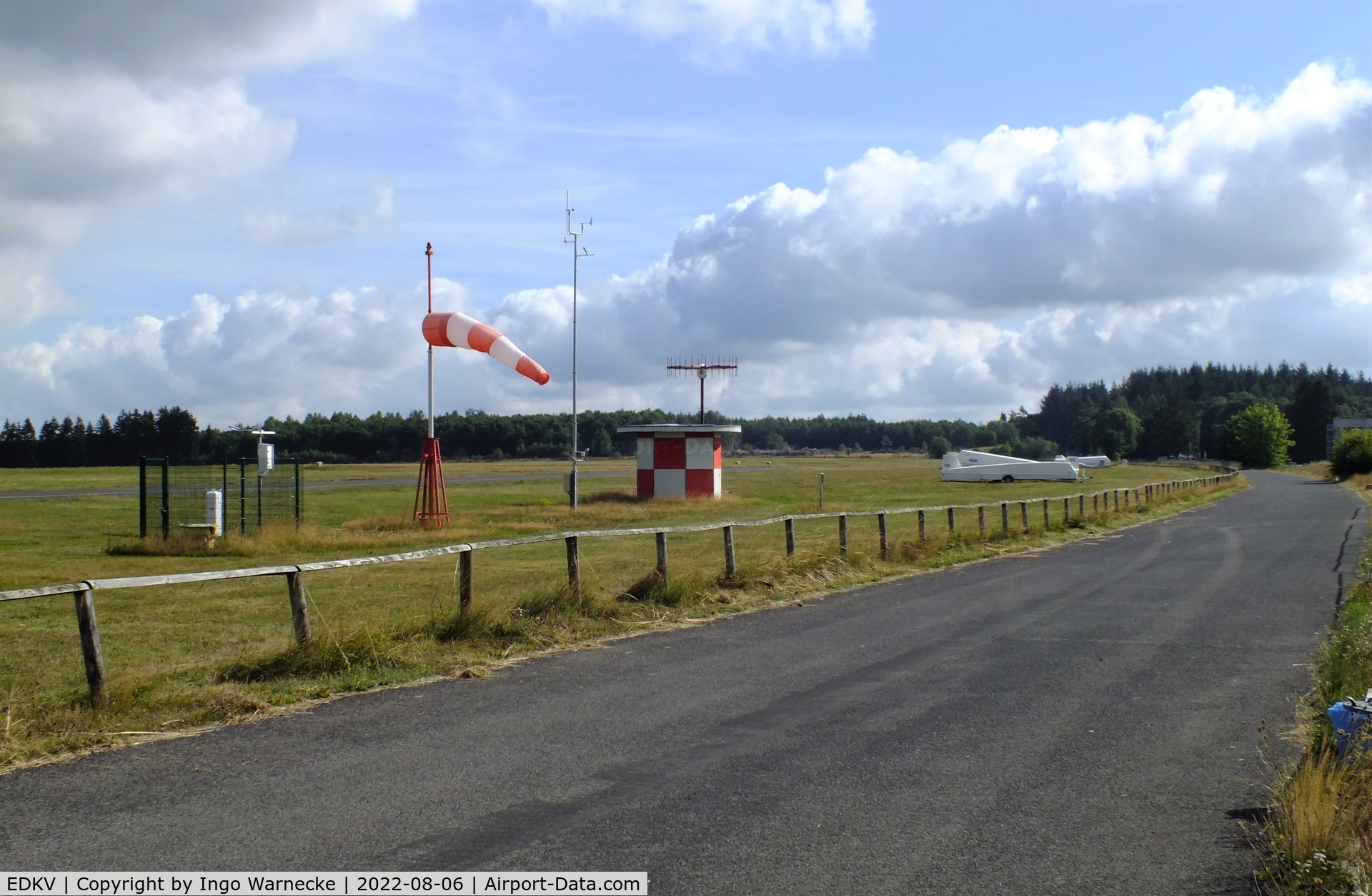 Dahlemer Binz Airport, Dahlem Germany (EDKV) - looking east at the western end of the public enclosure at Dahlemer Binz airfield