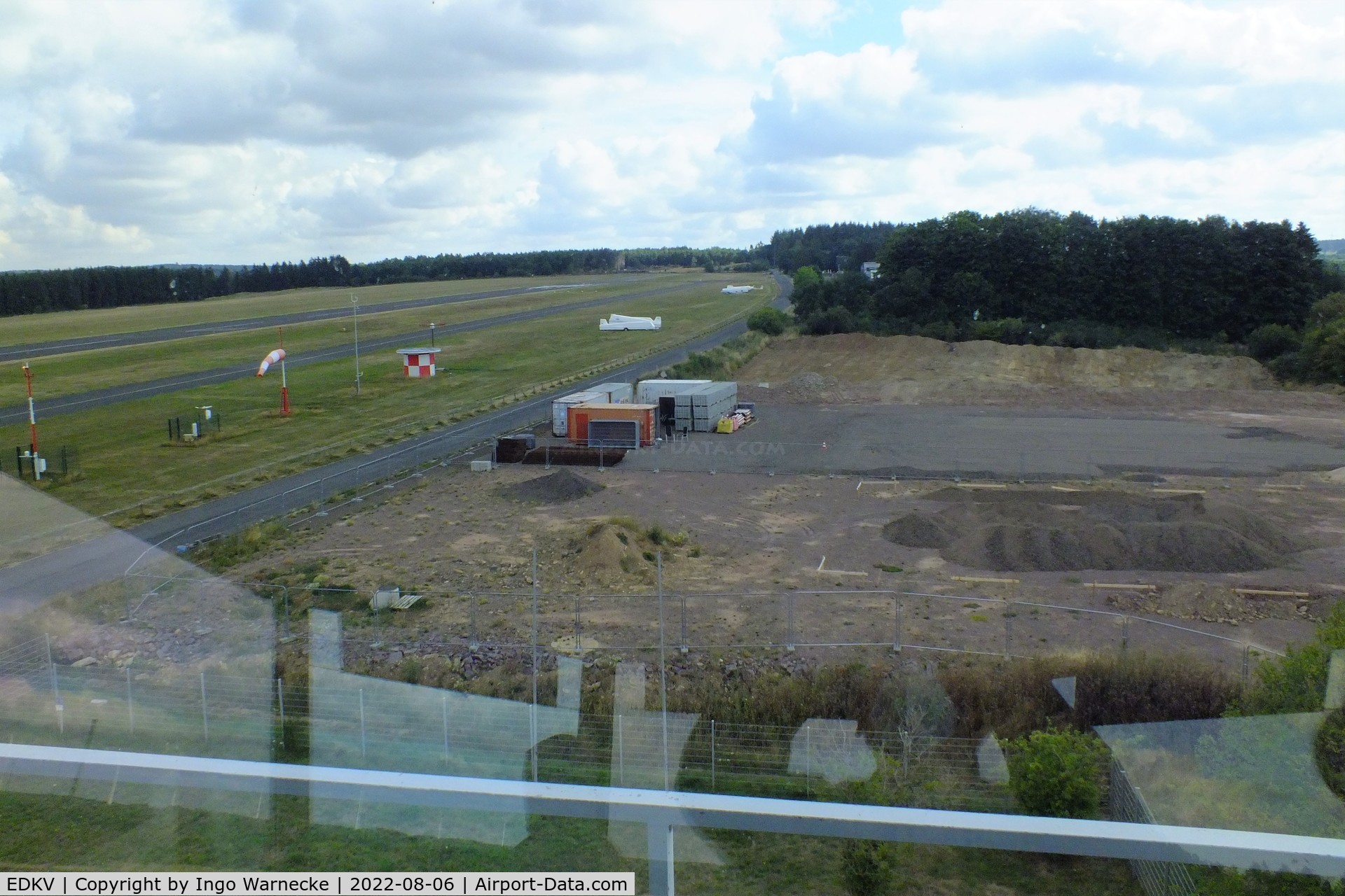 Dahlemer Binz Airport, Dahlem Germany (EDKV) - construction site (new hangars) east of the tower at Dahlemer Binz airfield