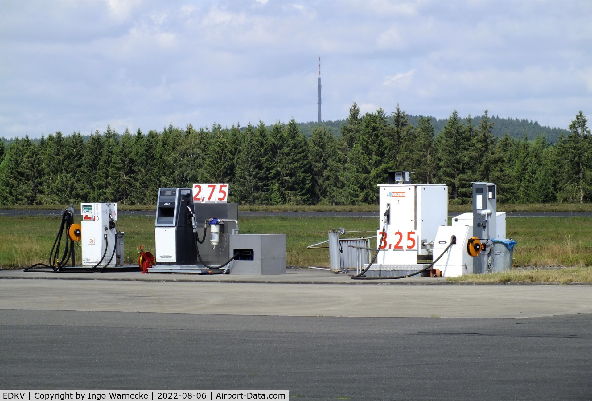 Dahlemer Binz Airport, Dahlem Germany (EDKV) - the airfield fuelling station at Dahlemer Binz airfield