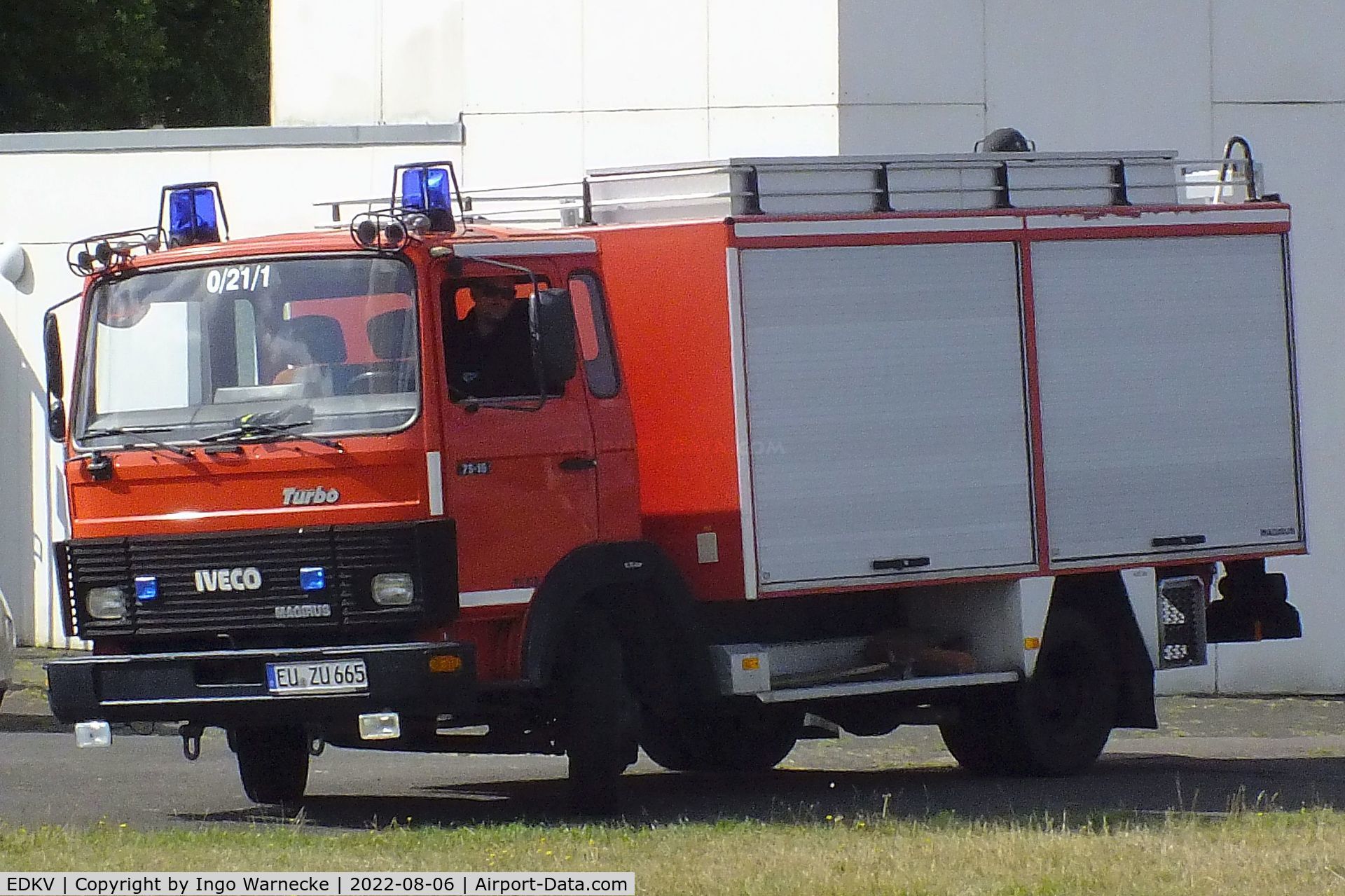 Dahlemer Binz Airport, Dahlem Germany (EDKV) - airfield fire truck at Dahlemer Binz airfield