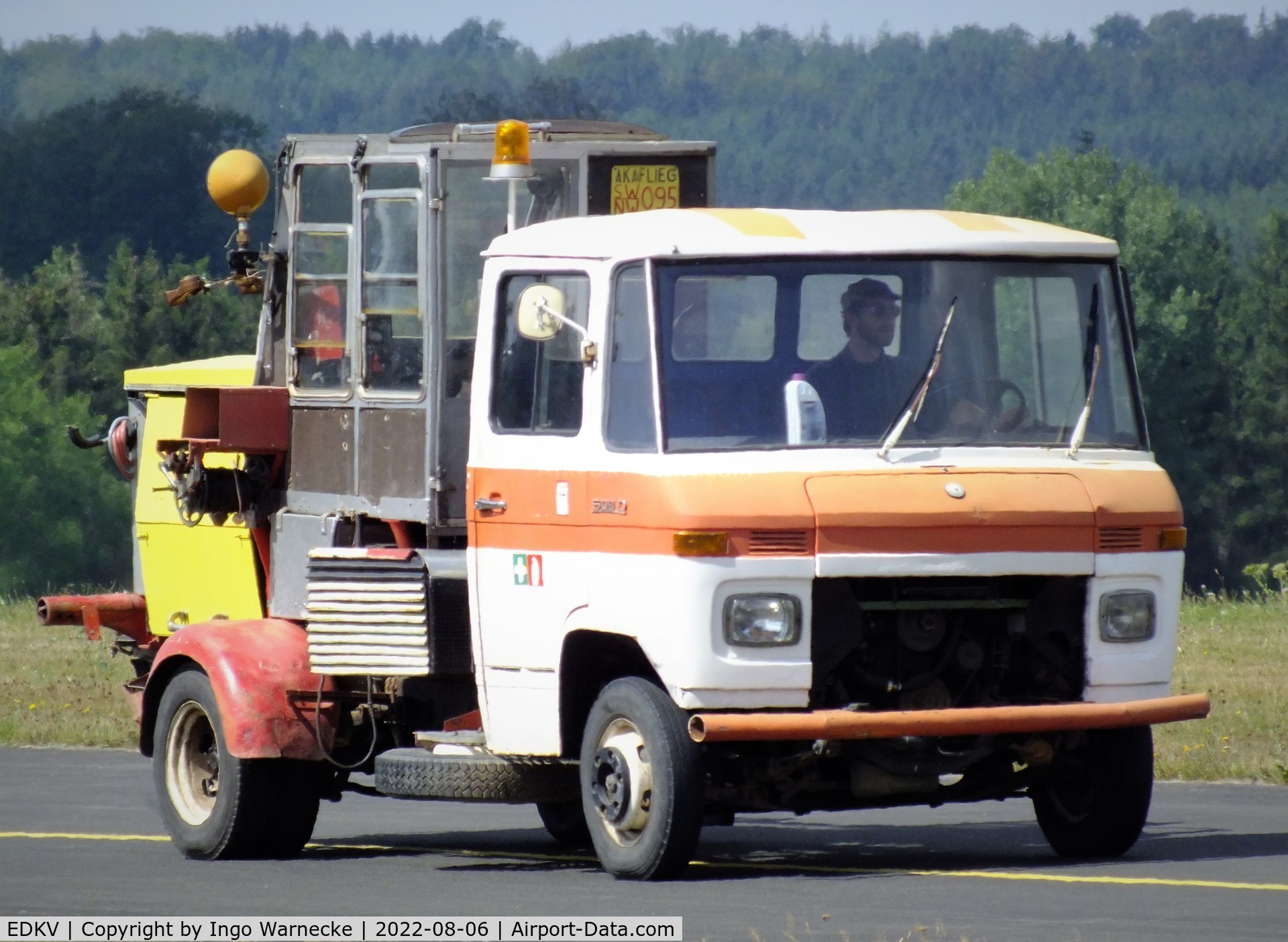 Dahlemer Binz Airport, Dahlem Germany (EDKV) - winch-truck at Dahlemer Binz airfield
