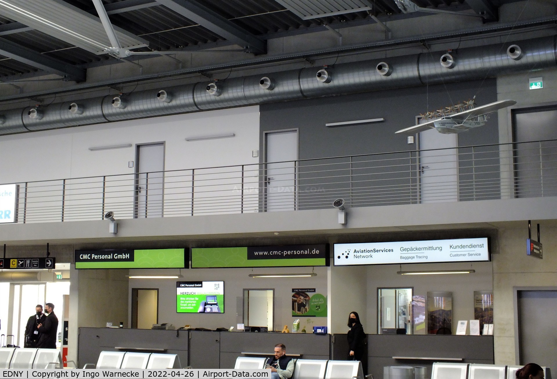 Bodensee Airport, Friedrichshafen Germany (EDNY) - inside the new terminal at Friedrichshafen Bodensee airport
