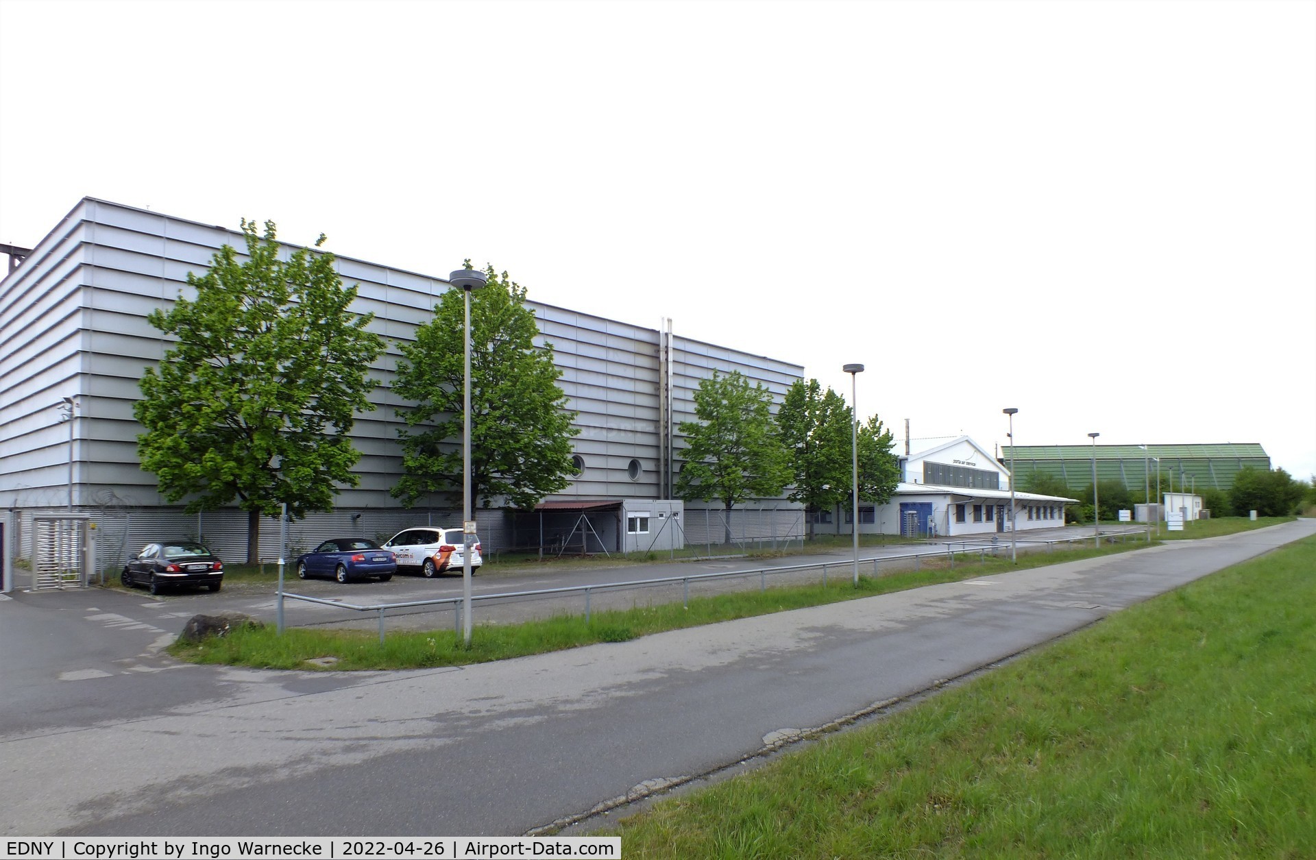 Bodensee Airport, Friedrichshafen Germany (EDNY) - western hangars at Friedrichshafen Bodensee airport