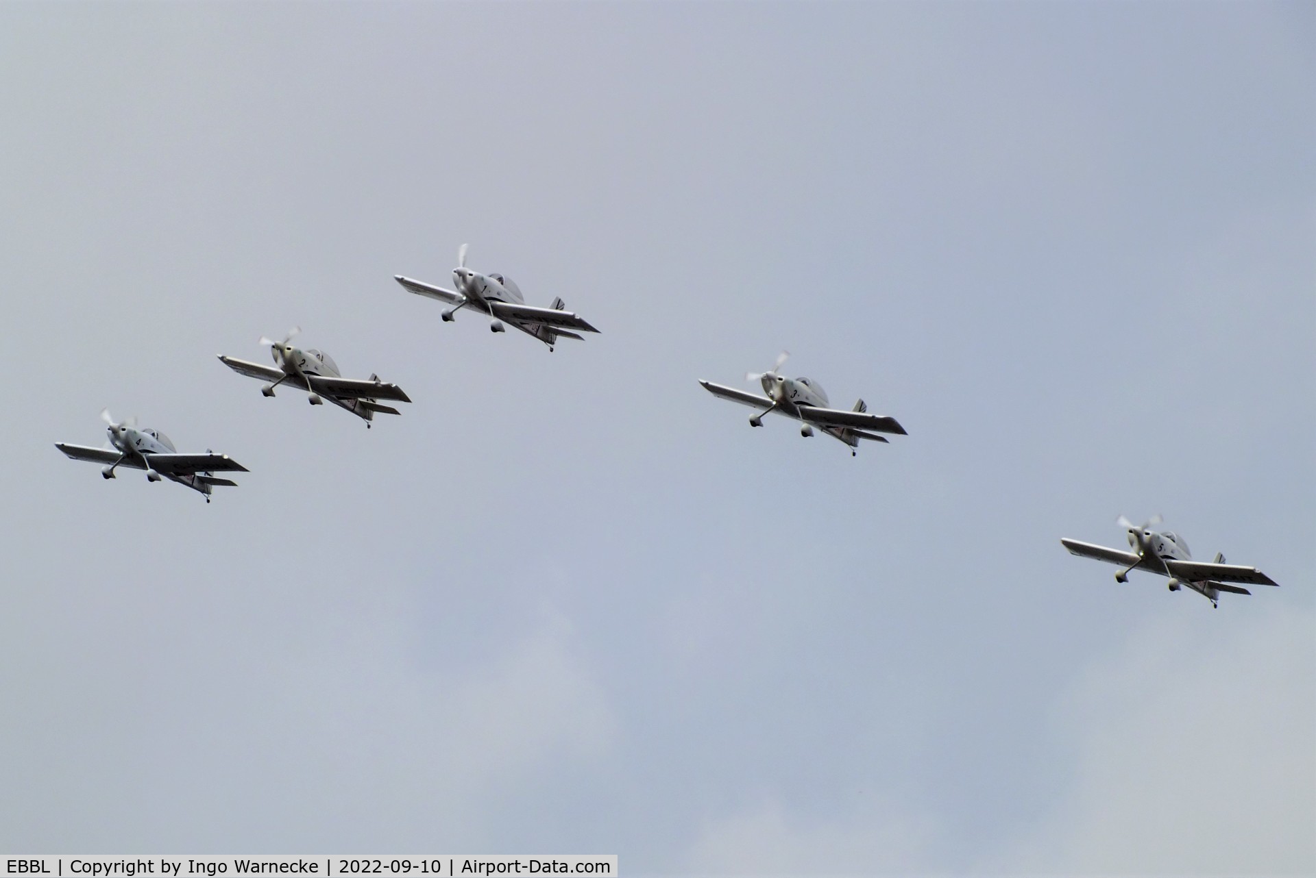 Kleine Brogel Air Base Airport, Kleine Brogel Belgium (EBBL) - Team Raven RV-8 display team at the 2022 Sanicole Spottersday at Kleine Brogel air base