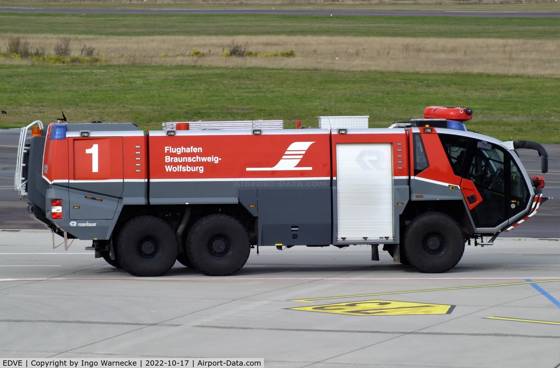 Braunschweig-Wolfsburg Regional Airport, Braunschweig, Lower Saxony Germany (EDVE) - airfield fire truck at Braunschweig-Wolfsburg airport, BS/Waggum