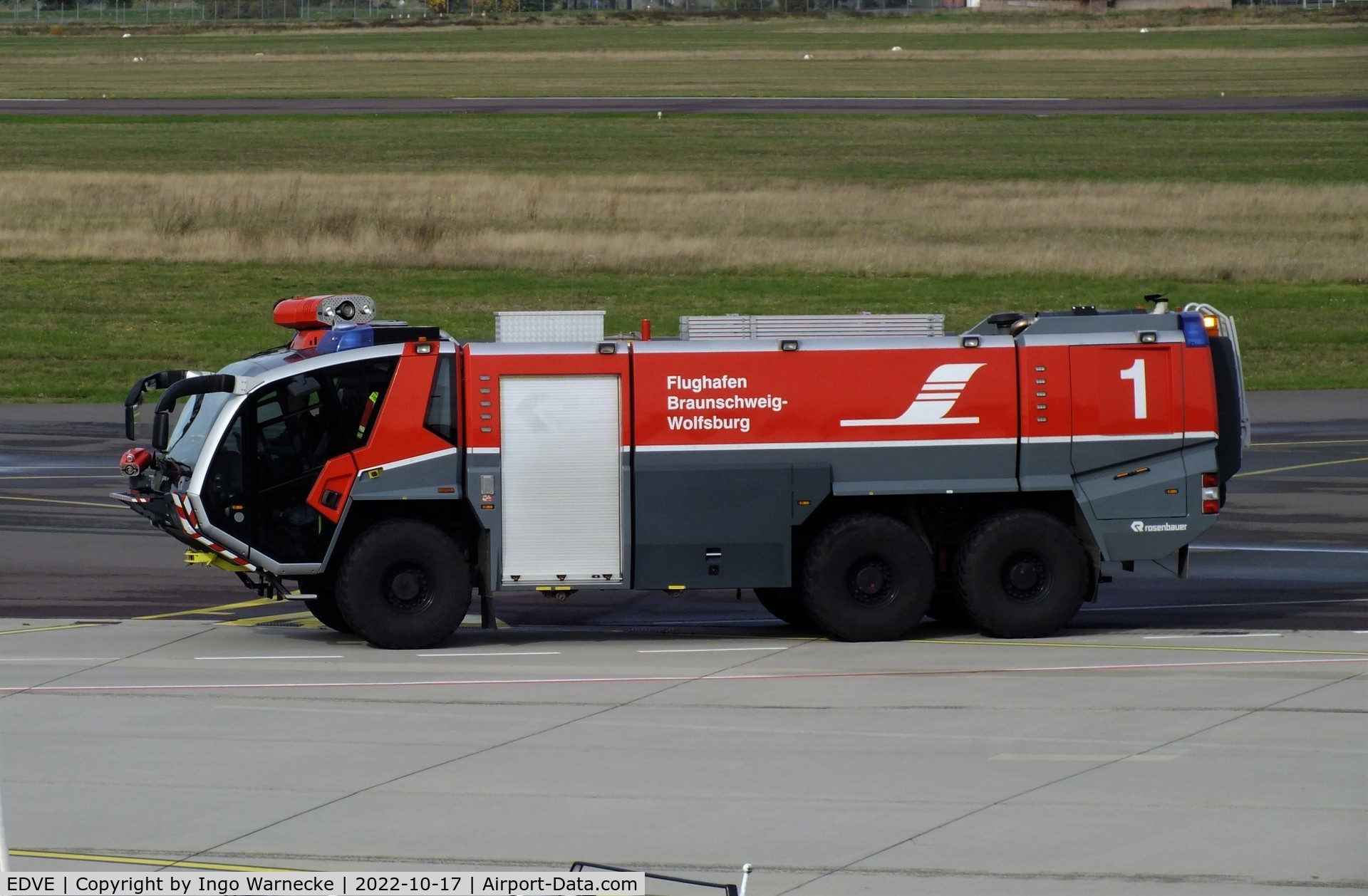 Braunschweig-Wolfsburg Regional Airport, Braunschweig, Lower Saxony Germany (EDVE) - airfield fire truck at Braunschweig-Wolfsburg airport, BS/Waggum