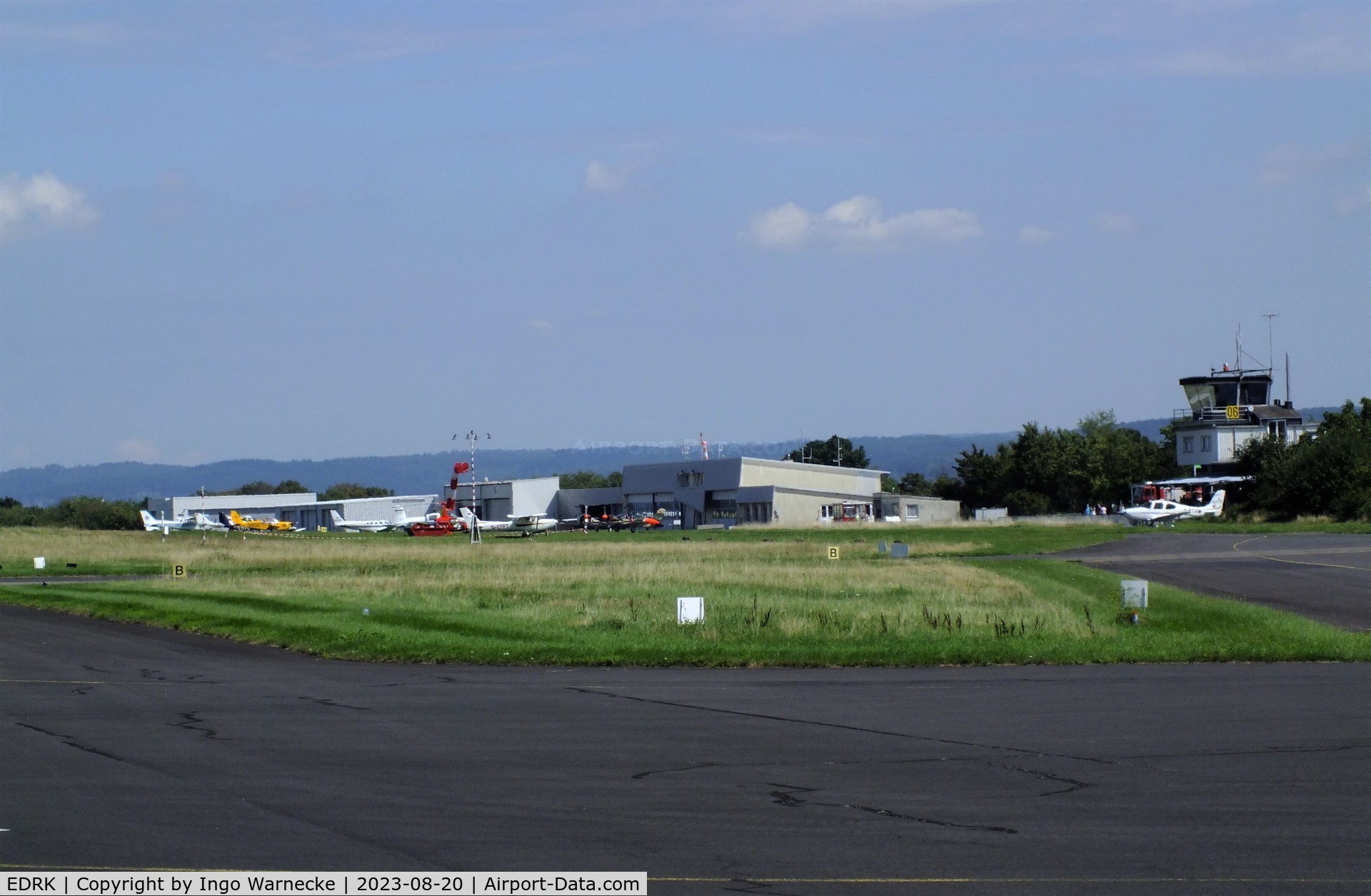 Koblenz Winningen Airport, Winningen, Mosel Germany (EDRK) - airside view of Koblenz-Winningen airfield