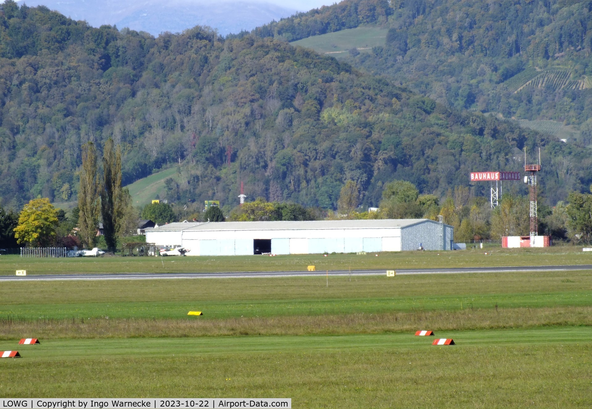 Graz Airport, Graz Austria (LOWG) - hangar on the western side of Graz airport
