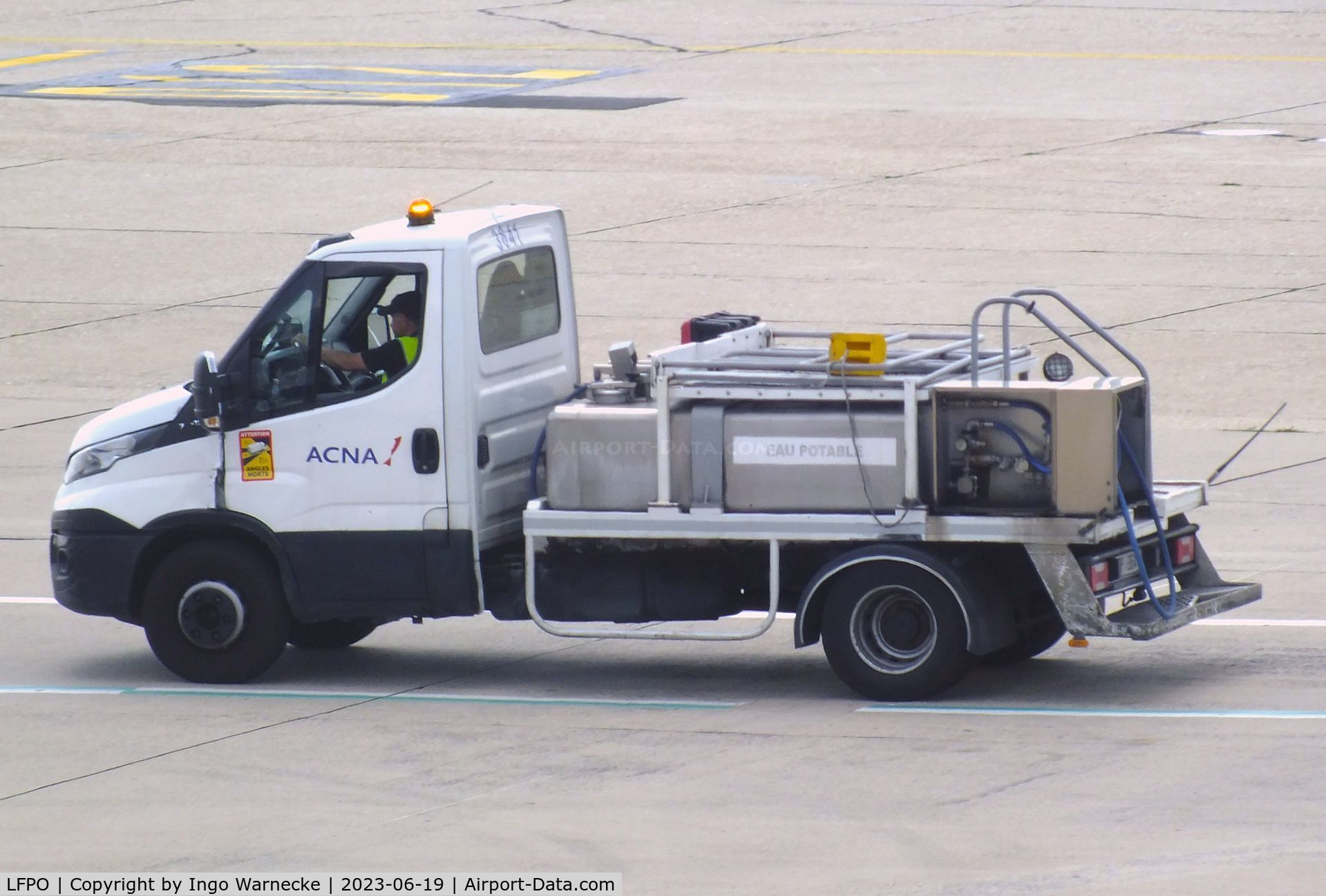 Paris Orly Airport, Orly (near Paris) France (LFPO) - potable water truck at Paris/Orly airport