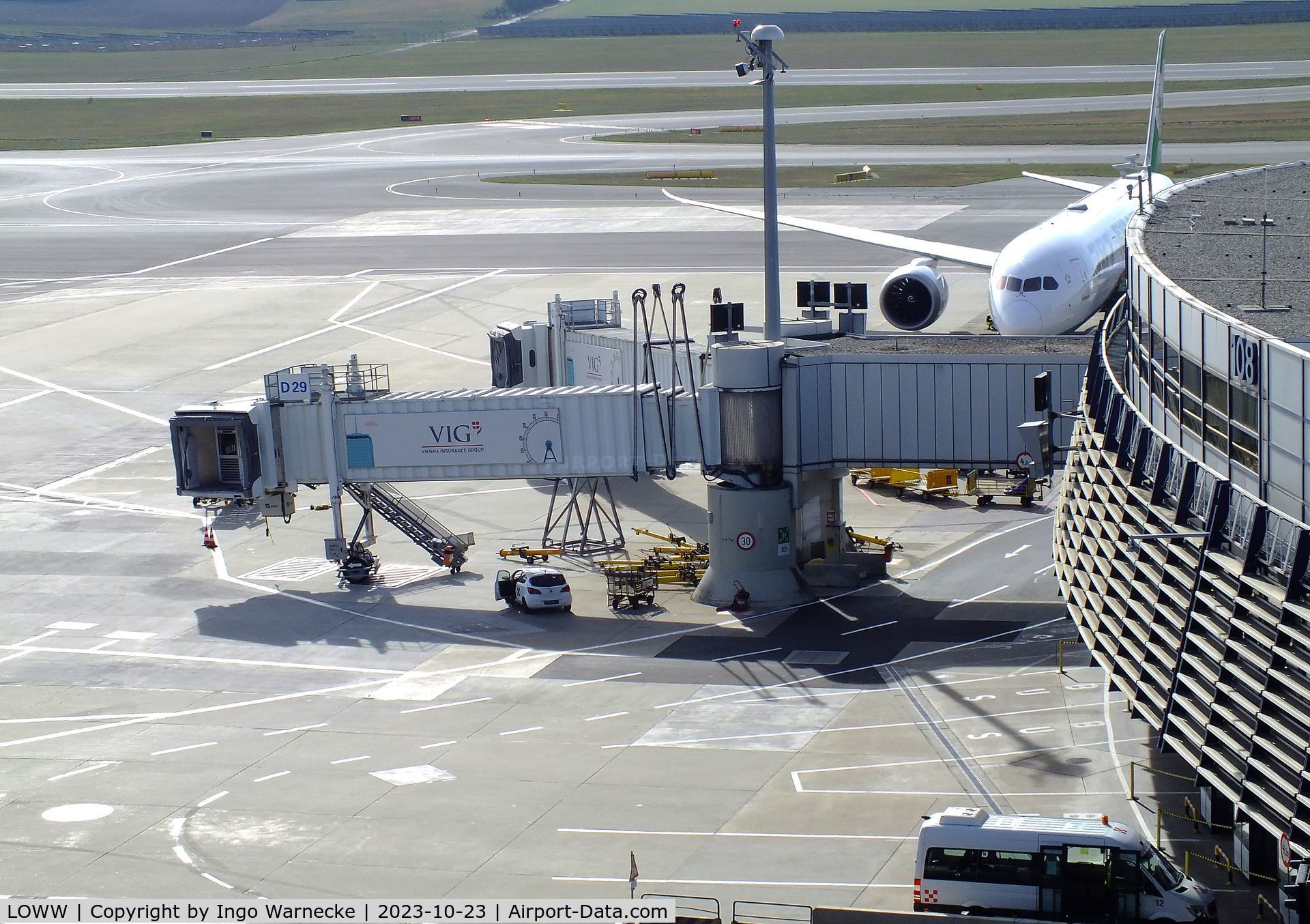 Vienna International Airport, Vienna Austria (LOWW) - boarding bridges at gates building D at Wien airport