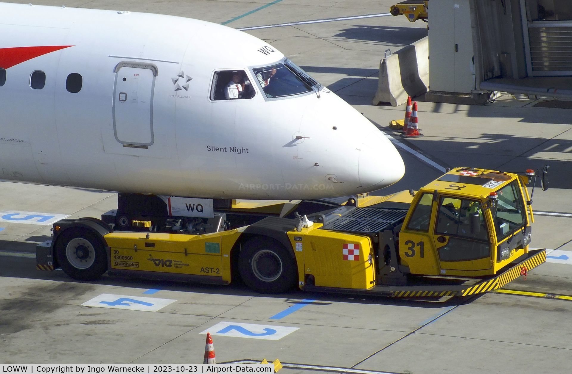 Vienna International Airport, Vienna Austria (LOWW) - pushback tug in action at Wien airport