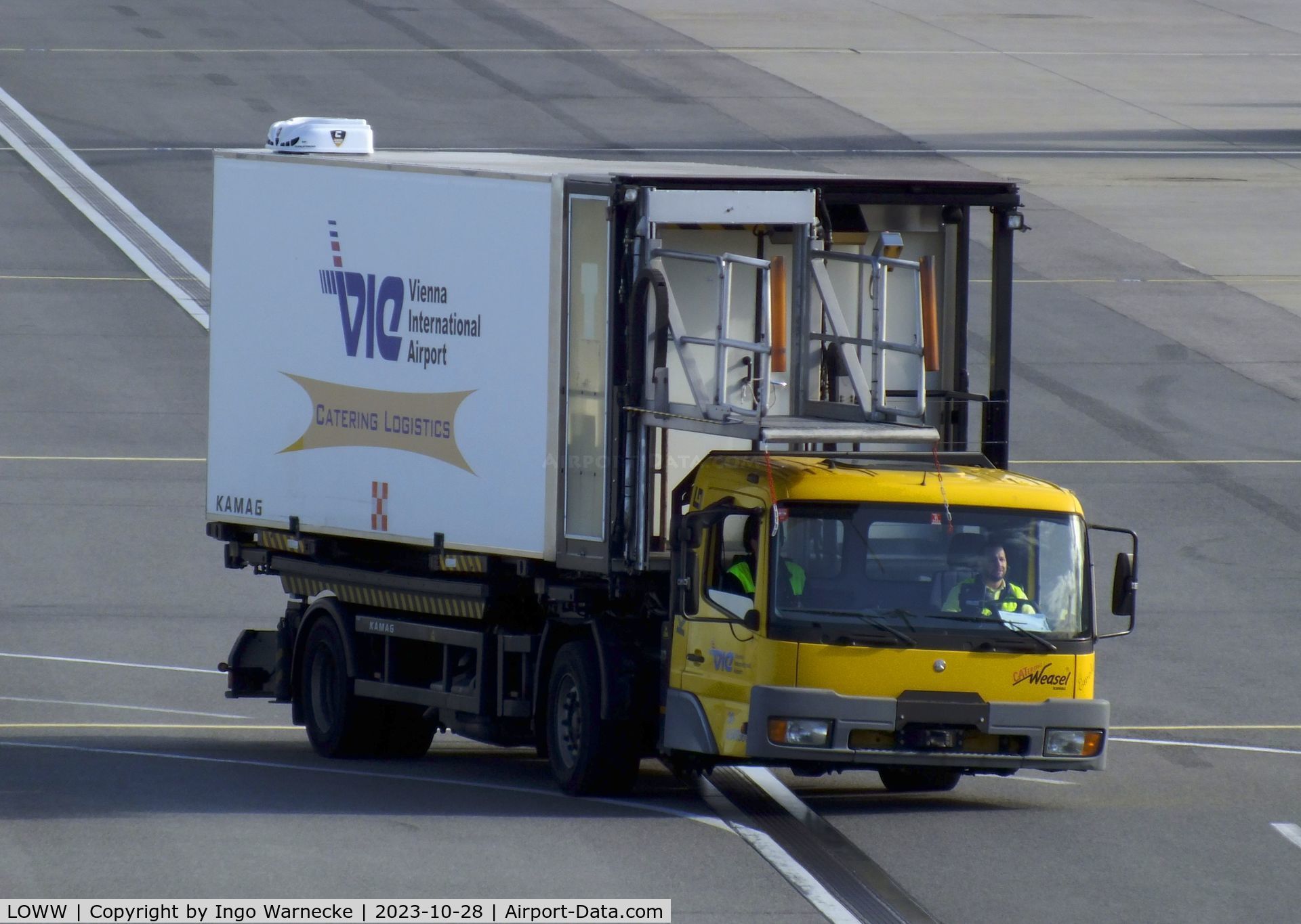Vienna International Airport, Vienna Austria (LOWW) - catering service truck at Wien airport