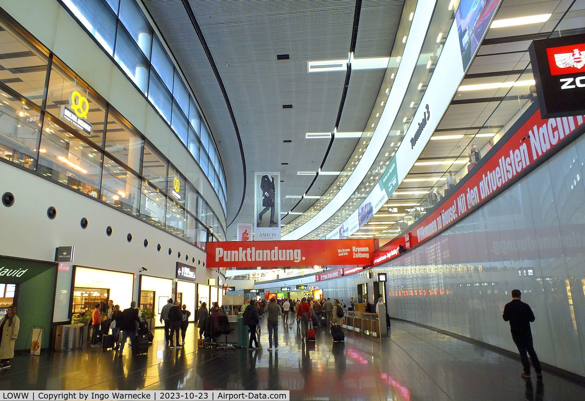 Vienna International Airport, Vienna Austria (LOWW) - inside terminal 3 at Wien airport