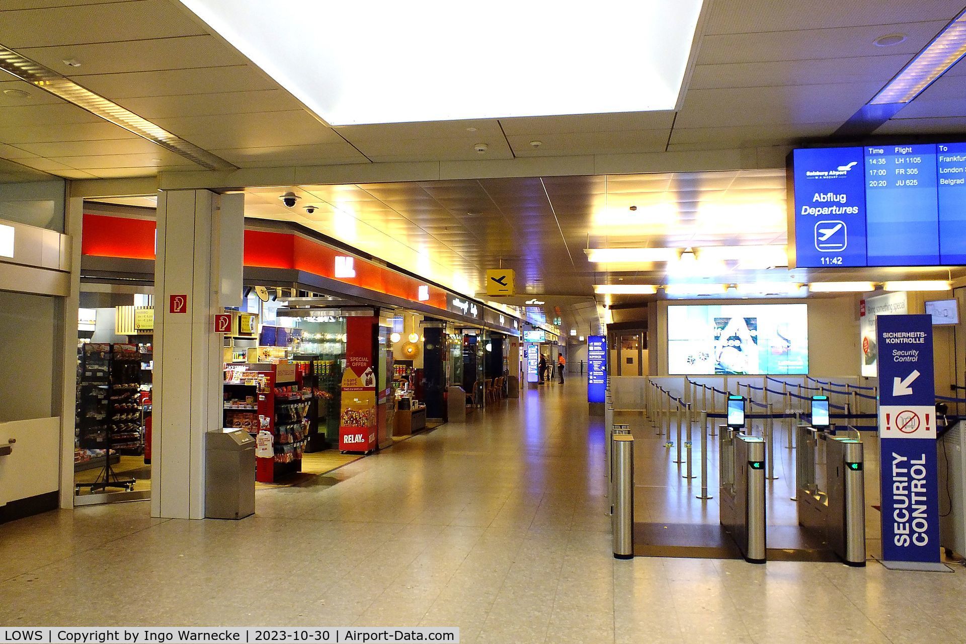 Salzburg Airport, Salzburg Austria (LOWS) - inside the terminal at Salzburg airport