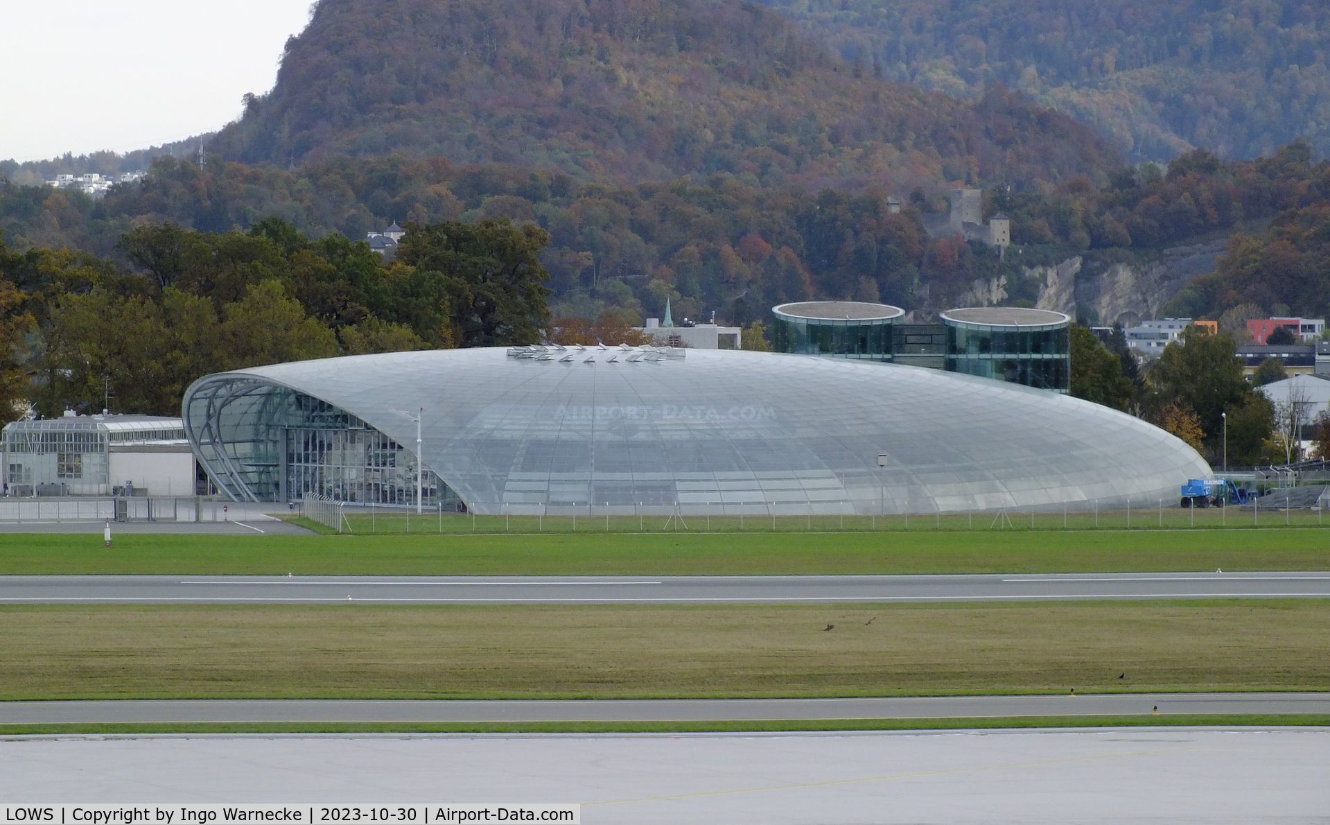 Salzburg Airport, Salzburg Austria (LOWS) - Hangar 7, exhibition hangar of the Red Bull collection at Salzburg airport