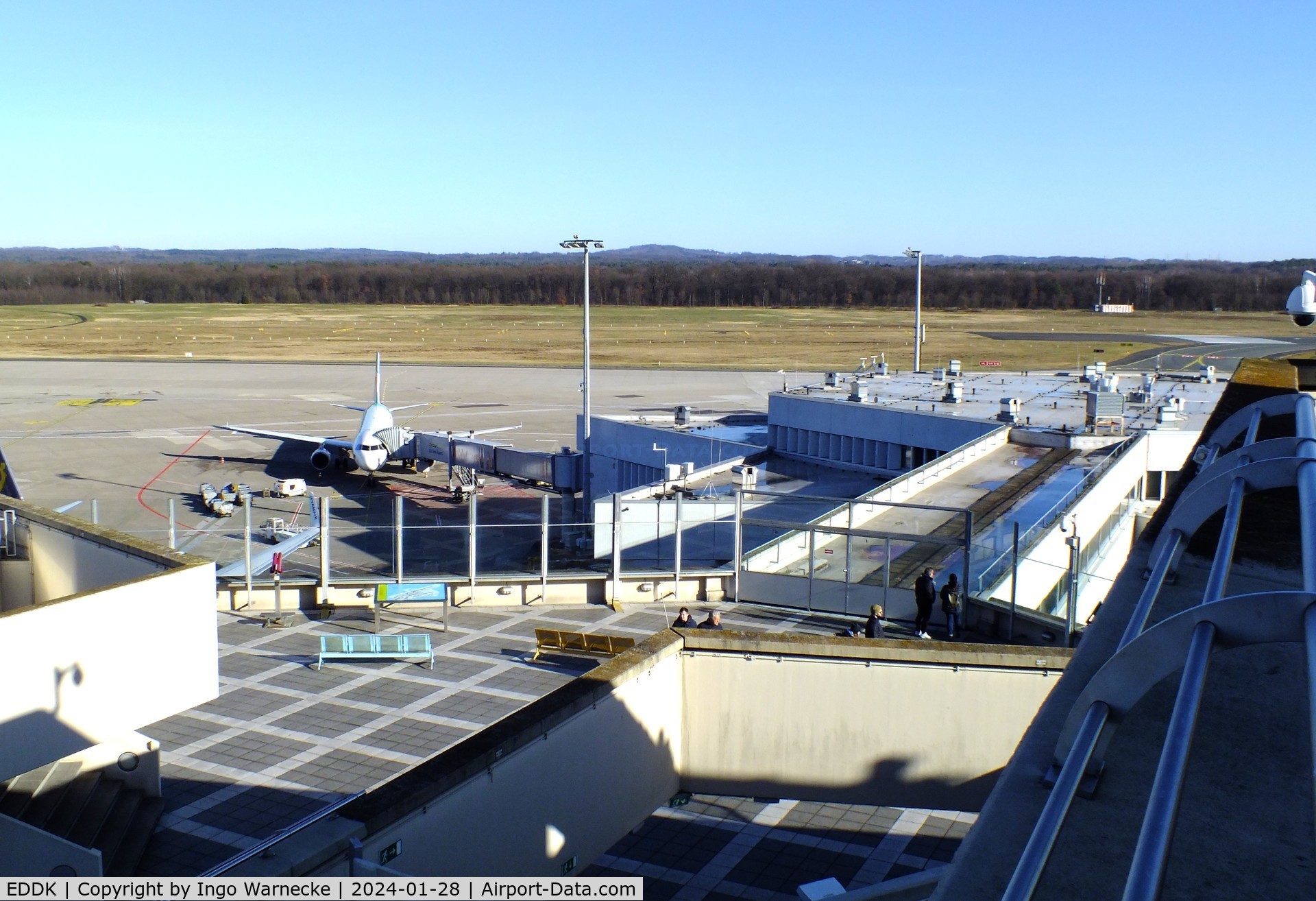 Cologne Bonn Airport, Cologne/Bonn Germany (EDDK) - visitors terrace and northern gates building of terminal 1 at Köln/Bonn airport