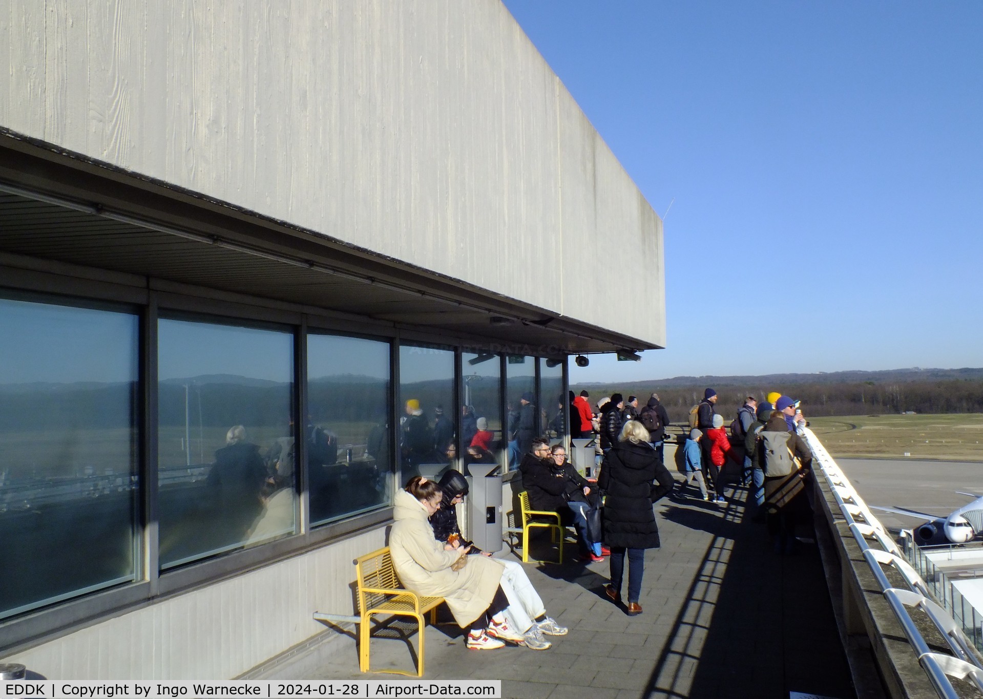 Cologne Bonn Airport, Cologne/Bonn Germany (EDDK) - visitors terrace at Köln/Bonn airport