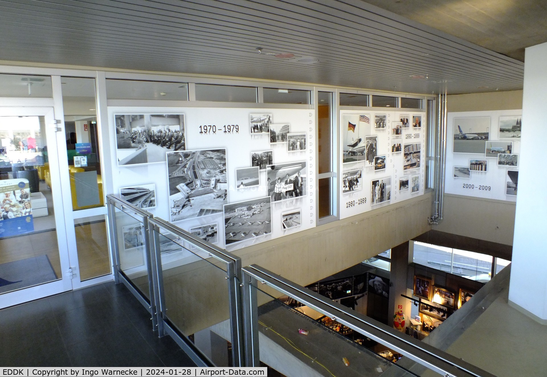 Cologne Bonn Airport, Cologne/Bonn Germany (EDDK) - photo exhibition on airport history at the visitors terrace of terminal 1 at Köln/Bonn airport
