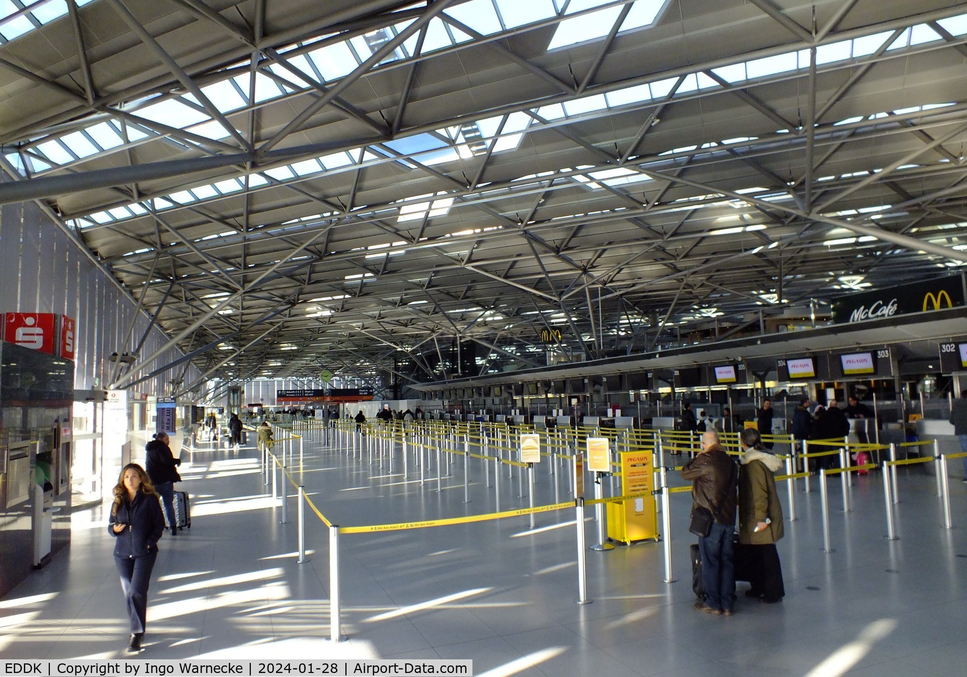Cologne Bonn Airport, Cologne/Bonn Germany (EDDK) - inside the departure level of terminal 2 at Köln/Bonn airport