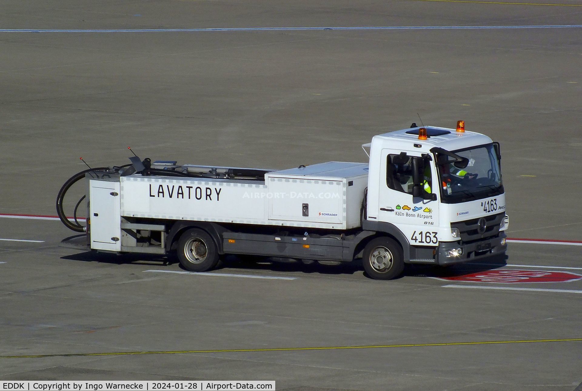 Cologne Bonn Airport, Cologne/Bonn Germany (EDDK) - lavatory service vehicle ('honey-truck') at Köln/Bonn airport
