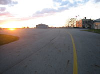 Miami University Airport (OXD) - Ramp view at sunset - by Andres Brown-Ewing