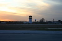David Wayne Hooks Memorial Airport (DWH) - DWH Tower at sunset - by Thomas L Hughes