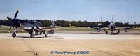 Oceana Nas /apollo Soucek Field/ Airport (NTU) - The USAF heritage flight taxis back in - by Paul Perry