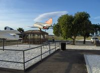 Point Mugu Nas (naval Base Ventura Co) Airport (NTD) - Missile Park, LOON left foreground, mounted QF-4S PHANTOM II BuNo. 157259, past Gazebo picnic seating - by Doug Robertson
