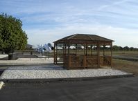 Point Mugu Nas (naval Base Ventura Co) Airport (NTD) - Missile Park, Gazebo, shaded picnic tables seating - by Doug Robertson