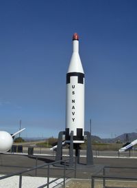 Point Mugu Nas (naval Base Ventura Co) Airport (NTD) - Missile Park-(tallest missile in the park) UGM-27 ballistic nuclear-tipped POLARIS very long range supersonic submerged-submarine launched, In 1962-four launches to impact area-Kwajalein Atoll - by Doug Robertson