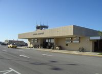 Oxnard Airport (OXR) - Oxnard, California Airport Passenger Terminal, FAA Tower beyond. Note: No commuter passenger service since Summer 2010. - by Doug Robertson
