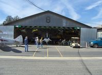 Santa Paula Airport (SZP) - Aviation Museum of Santa Paula, Hangar 3, The Quinn hangar, #8 Stearman taxiway - by Doug Robertson