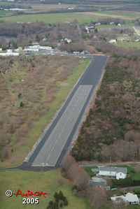 Mattituck Airport (21N) - Looking North showing new pavement - 2005 - by Stephen Amiaga