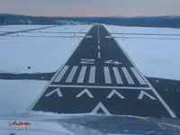 Dutchess County Airport (POU) - Twilight arrival lined-up at POU's Rwy 24. - by Stephen Amiaga