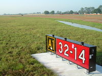 La Belle Municipal Airport (X14) - New signage for runway 32-14 LaBelle Airport, Fl. - completion of airport expansion - by Don Browne