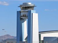 Mc Carran International Airport (LAS) - I swear, no matter how I adjust this photo the tower always seems to be crooked to me. It's the angles I guess? - by Brad Campbell