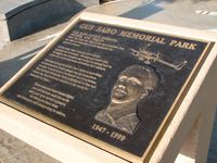 North Las Vegas Airport (VGT) - Memorial Plaque at viewing area - by Brad Campbell